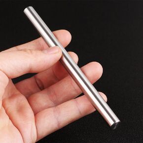 Ballpoint Stainless Steel Silver Pen, Fine Point, Black Ink, One Pack