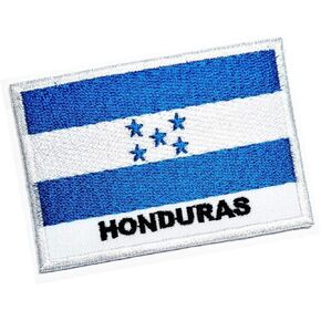 ONCEX Honduras Flag Embroidered Patch Military Tactical Honduras Flag Emblem Uniform Sew Iron On Patches Clothes Sewing Applique DIY Accessory Craft Projects (''1.7X2.6 INCH'')