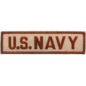 United States Navy USN Tab Embroidered Sew On Patch White Letters in Saudi Arabia