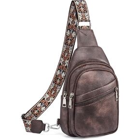 Telena Sling Bag for Women Crossbody Bags Purse for Women Vegan Leather Fanny Pack with Adjustable Strap