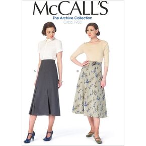 McCall's Pattern Company M6993 Misses' Skirts and Belt, Size A5 (6-8-10-12-14)
