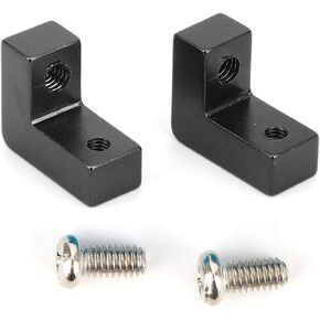 VBESTLIFE Life Pack of 2pcs Aluminum Alloy Servo Mount Upgrade Spare Part Replacement Fit for RC Car RGT 136100 1/10(Black 680023BL)