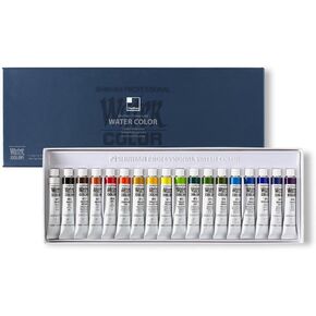 ShinHan Professional Paint Watercolor 7.5ml Tubes 18 Color Set