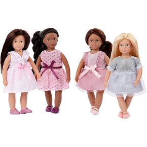Lori – 4 Mini Dolls – 6-inch Fashion Dolls – Dresses & Shoes – Toys for Kids – 3 Years + – Fashion Friends: Nina, Amaya, Chen & Flora