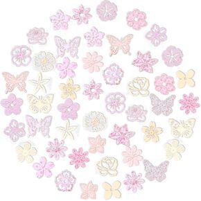 50 Pcs Small Paper Flowers Cutout for Scrapbooking Card Making Junk Journal Collage Kid Notebook Planner Diary Photo Album DIY Craft Project Decoration