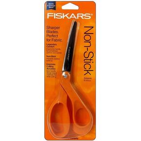 Fiskars مقص مدبب بمقبض غير قابل للالتصاق باليد اليمنى، 8 بوصات، برتقالي in Kuwait