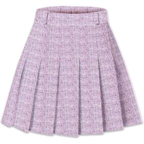 SANGTREE Girls Women's High Waist Pleated Mini Skater Tennis Skirt