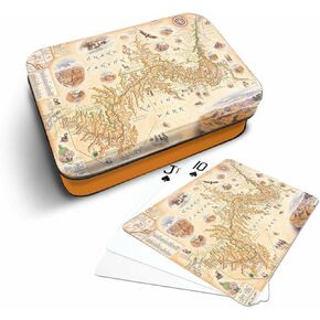 Grand Canyon National Park Map Standard 52-Deck Playing Cards - Official Vegas Poker Size