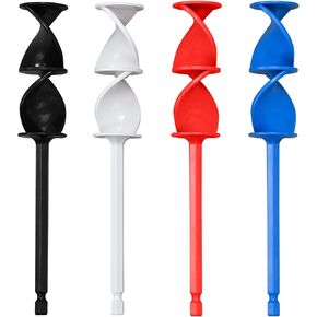 RZJZGZ 4 PCS Silicone Resin Mixer Paddles for Drill, Epoxy Mixer Attachment for Drill, Paint Mixer/Paint Stirrer for Mixing Resin, Epoxy, Silicone Molds
