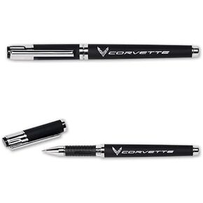 C8 Corvette Earl Gel Black Ink Pen for Writing - Silver/Black