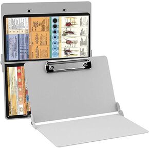 Nursing Clipboard Foldable Nurse Clipboard Foldable, Lightweight Aluminum clipboard The Best Gift (Black)
