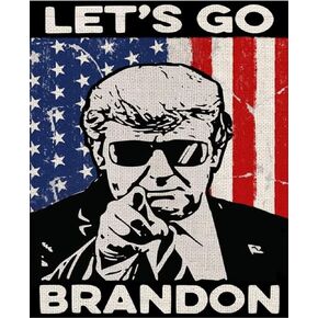 Muyankissu Diamond Art Kits for Adults Let's Go Brandon American Trump DIY 5D Round Full Drill Paint with Diamonds Decor 12x16inch …