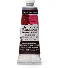 Grumbacher Pre-Tested Oil Paint, 37ml/1.25 Ounce, Transparent Red Iron Oxide (P215G)