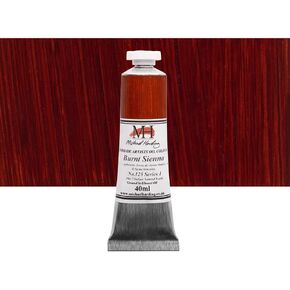 Michael Harding Artist Oil Colours, Burnt Sienna, 40ml Tube, 12540