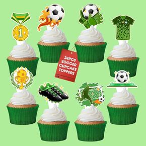 Soccer Cupcake Toppers