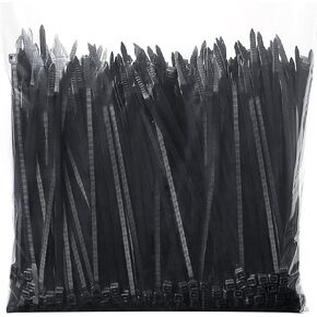 1000PCS 12 Inch Zip Ties Heavy Duty 50lbs UV Resistant Zip Ties Black Cable Ties Tie Straps Self-locking Wire ties for Electrical Management Indoor & Outdoor Use