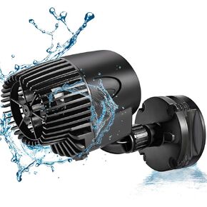 AQQA Aquarium Wave Maker Circulation Pump,360°Adjustable Ultra-silence Magnetic Mount Suction Submersible Powerhead Pump,2100PH Flow for Freshwater or Saltwater Fish Tank (15W 2100GPH) in Kuwait