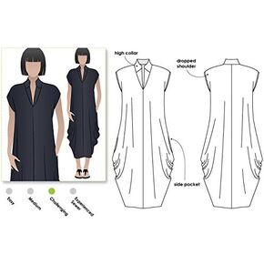 ARC Style Sewing Pattern - Toni Designer Dress (Sizes 18-30) - Click for Other