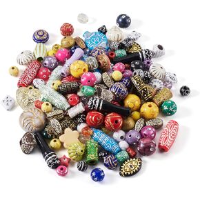 Craftdady 100G Assorted Opaque Acrylic Beads - Colorful Metal Enlaced Carved Aesthetic Heart Charms Loose Spacer Beads for DIY Earring Necklace Bracelet Jewelry Making