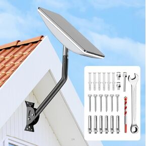 Starlink RV Ladder Mount-Starlink Mount -Load-Bearing 100lbs,Starlink Pole Mount Installation Range 0.86-1.1"for Vehicle/Pole/Roof/Outdoor