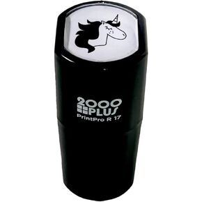 Unicorn Stamp / 2000 Plus Self Inking Magical Pony Teacher Reward Stamper / 9/16" Small Black Imprint Horse Animal Birthday Party Planner Worksheet Classroom Stamp