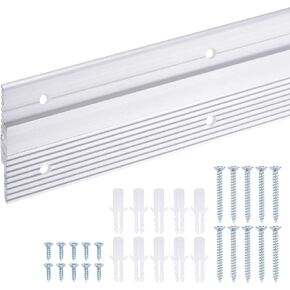 uxcell French Cleat Picture Hanger 41 Inch, 1 Pairs Aluminum Z Clip Supports 160lbs, Interlocking Wall Mounting Bracket, to Hang Mirrors, Panels, Shelves, Headboards, Art Frames