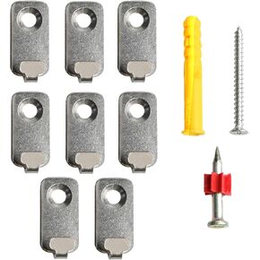 12PCS J-Shape Wall Mount Hooks, Stainless Steel J Hook, Heavy Duty Single Hole Hanger, Mini J Hook for Hanging Mirror Picture Frames