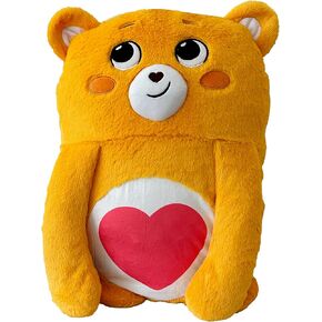 Happy Nappers: Care Bears Pillow Pocket Pal - Tenderheart Bear - Plush Character Pillow Case, Animal Cover w/Weighted Paws, Huggable Companion, Kids