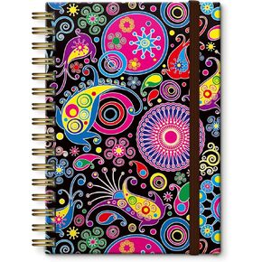 Spiral Journal Notebook,Strong TwinWire Binding with Premium Paper for Girl Women,Cool Funny 120 Pages,100gsm A5 College Ruled NotebookJournal,Perfect for Gifts Nurse Teacher Women(Cute Daisy)