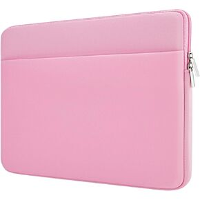 Laptop Sleeve Bag Compatible with 13 to 14 inches MacBook Air/Pro Chromebook Notebook Case with Zipper Accessory Pocket Padded Computer Pouch Cover Protective for 13" to 14" Laptop,Black