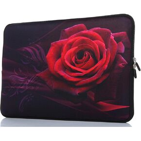 11.6-Inch to 12-Inch Neoprene Laptop Sleeve Case Bag with Hidden Handles for 11", 11.6", 12", 12.5" Women MacBook/Tablet/Notebook/Ultrabook/Chromebook (Blue Hat)