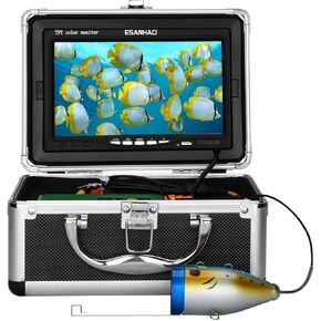 Fishing Camera,9inch DVR Recorder Underwater Fishing Camera with 30Pcs Adjustable LED,Portable Underwater Camera for Ice Fishing/Boat Fishing/Lake Fishing/Sea/River Fishing,1000TVL,98ft/30m