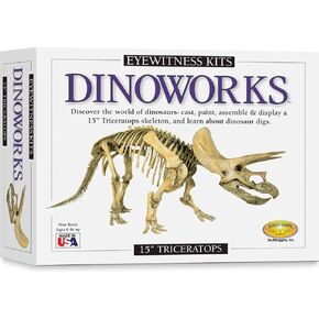 Eyewitness Kits Perfect Cast Dinoworks 24" Velociraptor Cast, Paint, Display and Learn Craft Kit