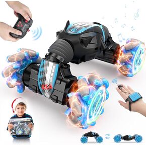RC Stunt Car for Kids, RC Car Toy, Remote Control Stunt Gesture RC Car with Music, Double Sided 360 DegreeSpins and Flips Gesture Sensing Rc Stunt Car, for 8-15 Years Boy Girl, Birthday