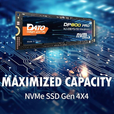 DATO 2 تيرابايت M.2 2230 SSD، محرك أقراص الحالة الصلبة الداخلي PCIe Gen 4x4 NVMe مع مبدد حرارة، يصل إلى 5000/3200 ميجابايت/ثانية، متوافق مع Steam Deck، ROG Ally، Surface Pro، أجهزة الكمبيوتر الصغيرة، Ultrabook، ARES ARS430 in Kuwait