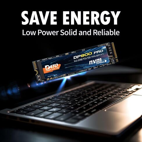 DATO 2 تيرابايت M.2 2230 SSD، محرك أقراص الحالة الصلبة الداخلي PCIe Gen 4x4 NVMe مع مبدد حرارة، يصل إلى 5000/3200 ميجابايت/ثانية، متوافق مع Steam Deck، ROG Ally، Surface Pro، أجهزة الكمبيوتر الصغيرة، Ultrabook، ARES ARS430 in Kuwait