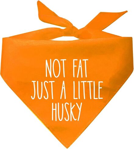 Not Fat Just A Little Husky Dog Bandana (Assorted Colors) in Kuwait