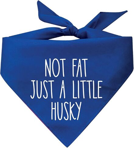 Not Fat Just A Little Husky Dog Bandana (Assorted Colors) in Kuwait