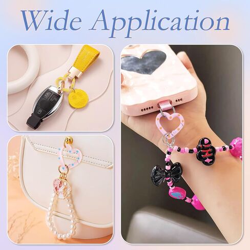 Beadthoven 17Pcs Alloy Enamel Heart Spring Gate Rings Heart Shaped Carabiner Snap Clips Colorful Keychain Buckles Cute Heart Metal Lanyards Backpack Clasps for Keychains Making Bag Purse DIY Crafts in Kuwait