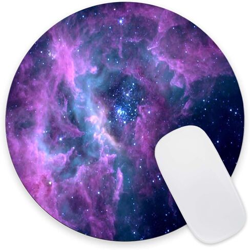 لوحة ماوس، لوحة ماوس Galaxy Nebula، لوحة ماوس دائرية قابلة للغسل لأجهزة الكمبيوتر المحمول في مكتب الألعاب، وسادات ماوس كمبيوتر لطيفة مطاطية غير قابلة للانزلاق للفأرة اللاسلكية، وسادات ماوس لطيفة للمكتب 7.9 × 7.9 × 0.12 بوصة in Saudi Arabia