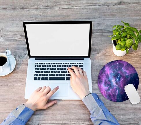 لوحة ماوس، لوحة ماوس Galaxy Nebula، لوحة ماوس دائرية قابلة للغسل لأجهزة الكمبيوتر المحمول في مكتب الألعاب، وسادات ماوس كمبيوتر لطيفة مطاطية غير قابلة للانزلاق للفأرة اللاسلكية، وسادات ماوس لطيفة للمكتب 7.9 × 7.9 × 0.12 بوصة in Saudi Arabia