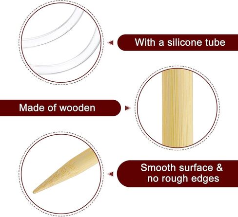 HARFINGTON US Size 36(20mm) Circular Knitting Needles 60 Inch / 152cm Round Wooden Needle for Handmade Projects DIY Knitting Blankets Socks Hats Sweaters in Kuwait