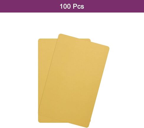 100 قطعة من بطاقات الأعمال المعدنية من MECCANIXITY، بسمك 1/64 بوصة، بسمك 3.4 × 2 بوصة، مواد نقش بالليزر من الألومنيوم الذهبي، بطاقات فريدة لبطاقات الاسم اليدوية، والائتمان، وعلامات الأمتعة in Saudi Arabia