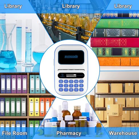 symcode Time-Management Label Printer Thermal Time Validity Period Management Printer Direct Thermal Printer for Bakery, Quick Service Restaurant, Hospital Drug Time Management Label Printer in Saudi Arabia