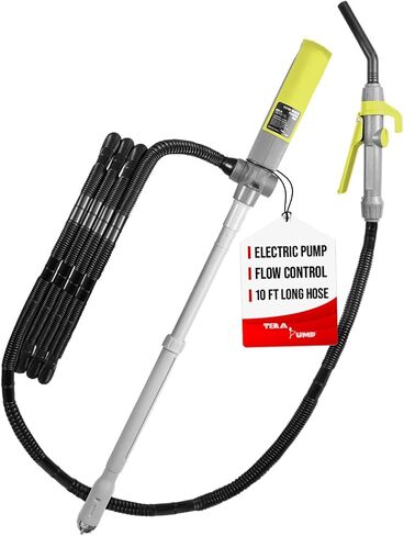 TERA PUMP Multipurpose DEF Transfer Pump 2.5 Gallon per Min, Battery Powered Fuel Transfer Pump with Flow Control Nozzle for Quick Stop of Gas, Diesel, E15, E85, Agri Chemicals, and more in Saudi Arabia