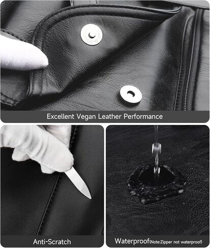 Leather Backpack for Men Black Large Backpack Fit 15.6inch Laptop Rucksack Waterproof for Work Commute Casual Daypack College in Kuwait