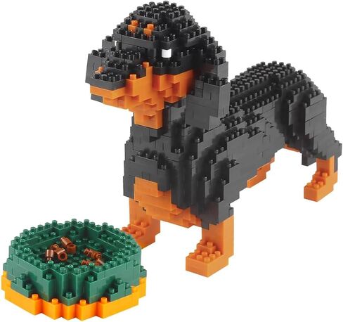 Dachshund Micro Building Block Set,2100 Pieces Animals Dog Mini Bricks kit,Cute Birthday Gifts,Prizes,Suitable for Adults and 14+Teens in Saudi Arabia