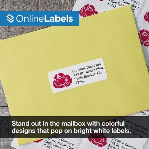 Customizable Address & Mailing Labels - 2.625 x 1 - Permanent, White Matte - FBA Inventory, SKU Labels - 30-Up - Pack of 3,000 Labels, 100 Sheets - Inkjet/Laser Printers - Online Labels in Saudi Arabia