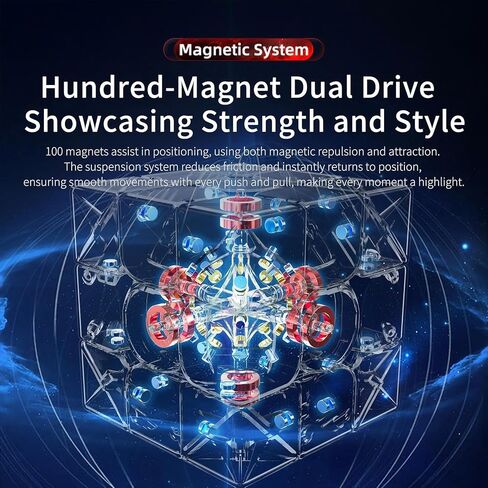 MOYU WRM v10 3x3 Magnetic Master Cube, Stickerless Puzzle Cube of 2024, moyu WeiLong WR M V10 Magnetic Version (Standard Magnetic Version) in Saudi Arabia