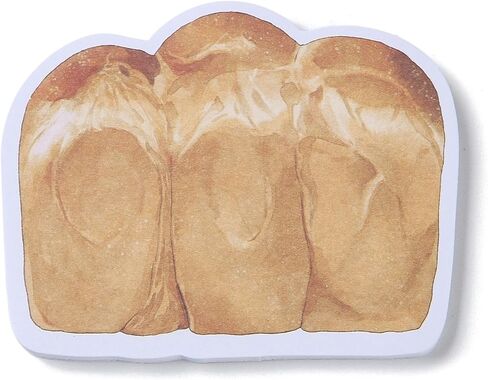 LiQunSweet 20 Book 73x61mm Buttered Toast Paper Sticky Notes Imitation Food Bread Memo Pads Label for Office School Reading Book Kitchen 30 Sheets/Book in Saudi Arabia